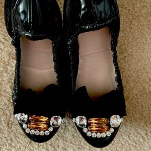 One of a kind stunning Miu miu ballerina flat. Used